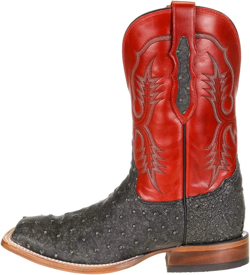 Tony Lama Men's Augustus Chocolate Western Boot Wide Square Toe - 6090