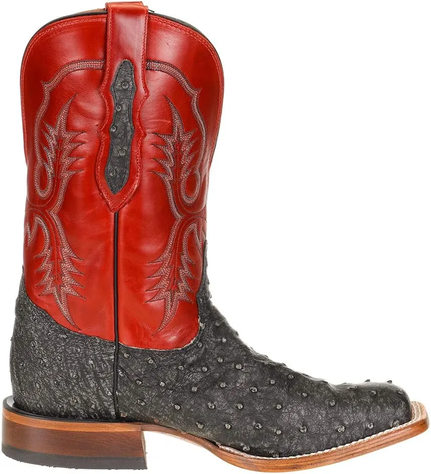 Tony Lama Men's Augustus Chocolate Western Boot Wide Square Toe - 6090