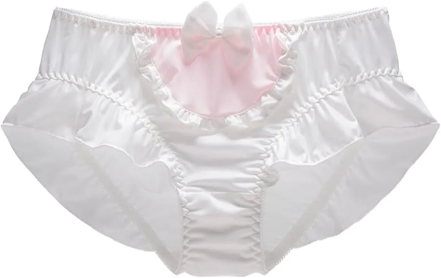 Tooe Women's Y2K Kawaii Ruffled Panties Cute Mid Waist Fairycore Lingerie Briefs Anime Aesthetic Coquettish Underwear