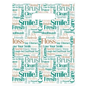 Tooth Talk Dental Giveaway Bags, 9" x 12", 100 Pack