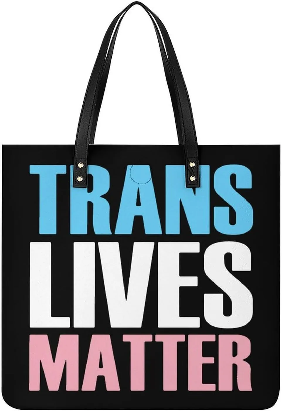 Trans Transgender Lives Matter -LGBT Pride Novelty Tote Bags for Women Funny Handbags Top Handle Purses Crossbody Shoulder Bag Fashion