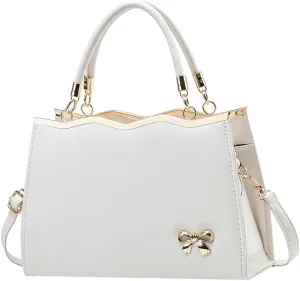 Trendy PU Leather Handbags for Women Large Designer Tote Purses Ladies Top Handle Satchel Crossbody Shoulder Bag