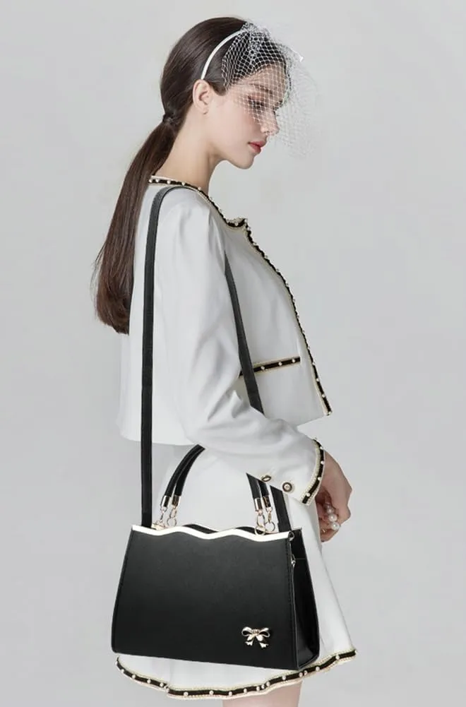 Trendy PU Leather Handbags for Women Large Designer Tote Purses Ladies Top Handle Satchel Crossbody Shoulder Bag