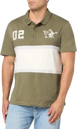 True Religion Men's Ss Paneled Polo