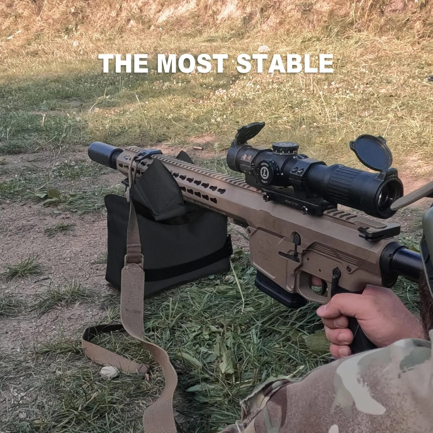 Twod Filled Rest Bags for Target Sports - Bench Rest Front & Rear Support SandBag for Range Shooting