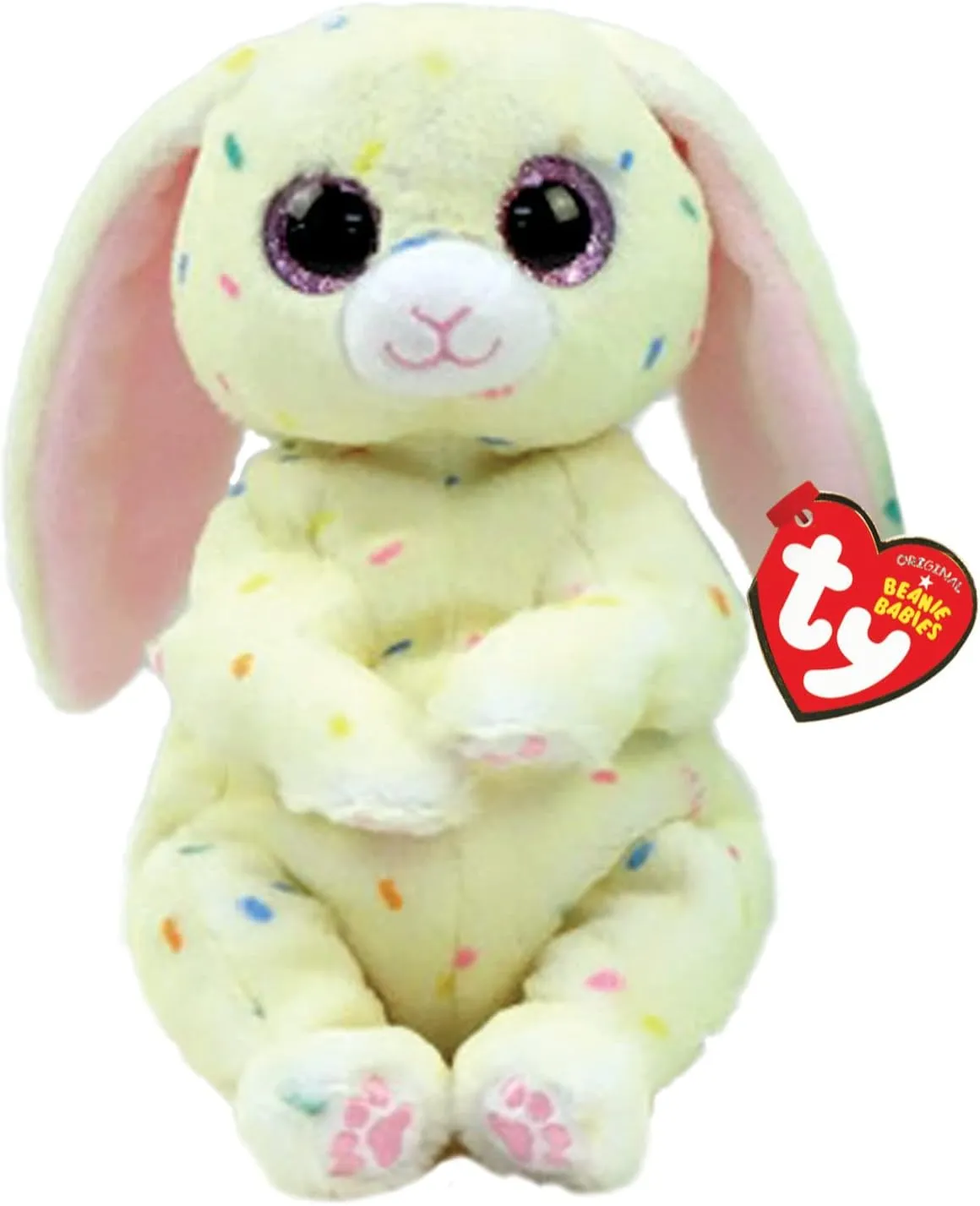TY Spring - Cream Colored Easter Bunny - 6"