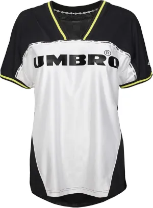 Umbro Women's Retro Soccer Jersey, Black Beauty/White