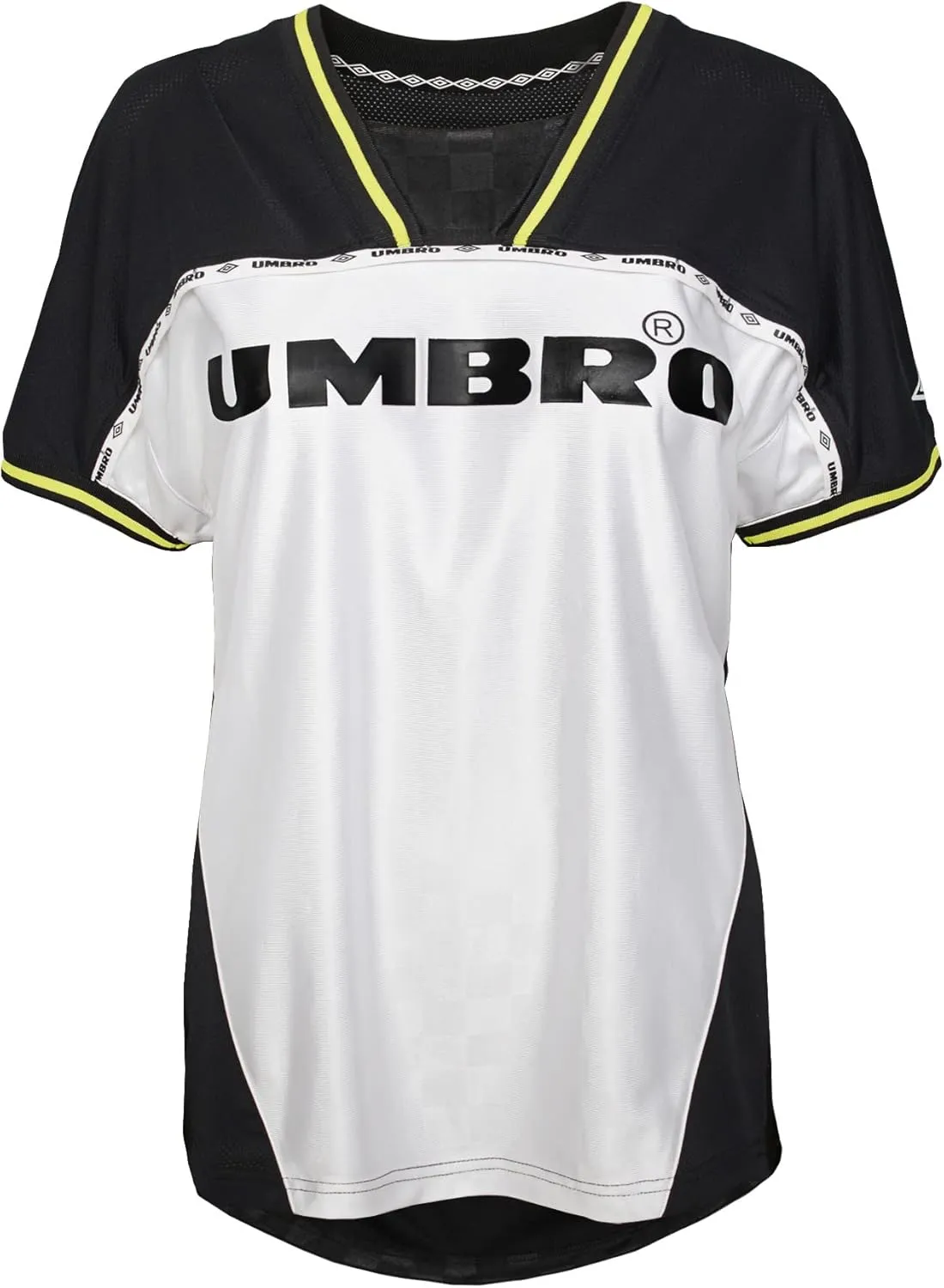 Umbro Women's Retro Soccer Jersey, Black Beauty/White