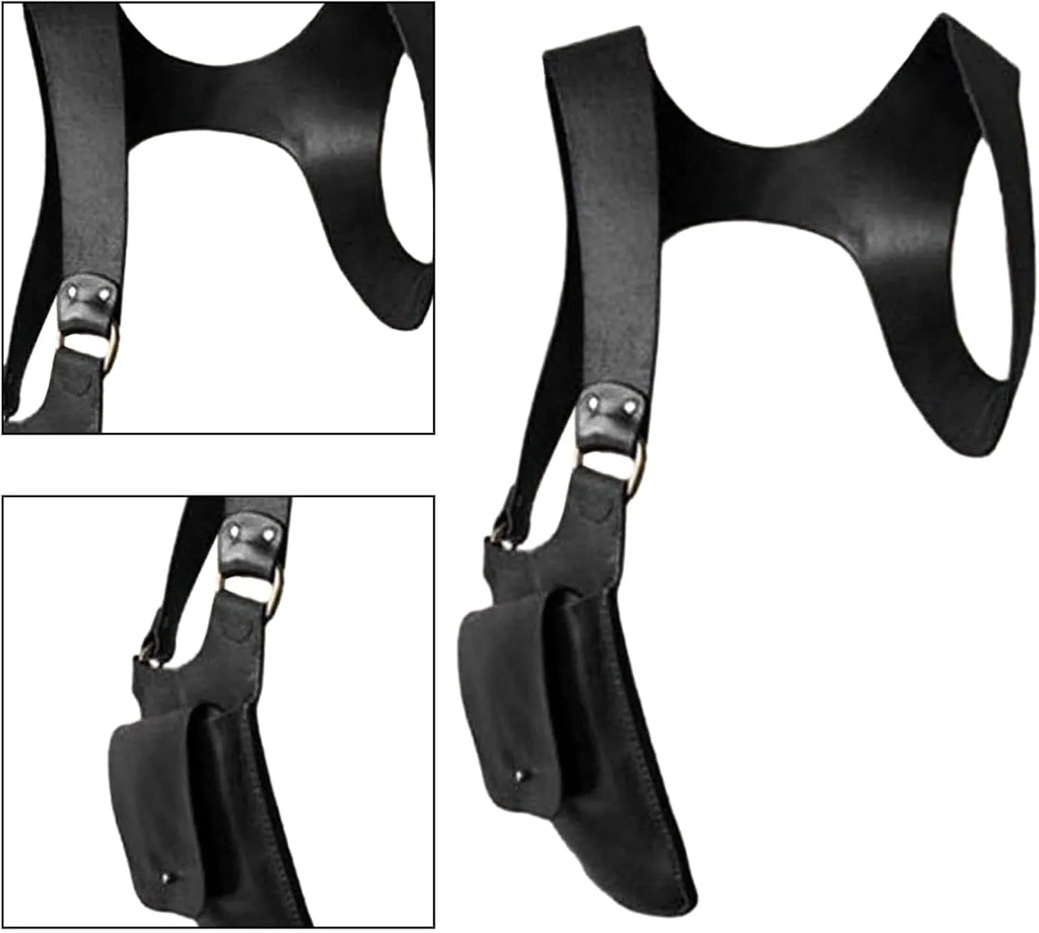 Underarm Shoulder Bag for Mobile Device and Wallet Concealed Pack for Events