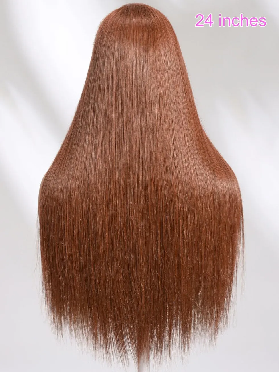 UNICE Copper Brown Straight Pre Everything Glueless Frontal Wig Human Hair Pre Plucked Pre Cut 13x4 Lace Front Wigs Human Hair Bleached Invisible Knots Put on and Go Wig 150% Density 16 inch