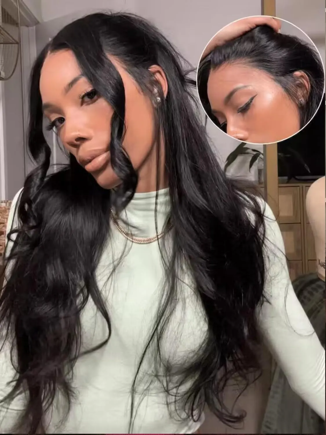 UNICE Pre Everything Glueless Frontal Wig Body Wave 13X4 HD Pre Cut Lace Front Wigs Human Hair Pre Bleached Invisible Bye Bye Knots Wig Pre Plucked 150% Density 20inch