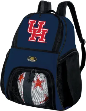 University of Houston Soccer Backpack or UH Volleyball Ball Backpack for Practice Gear