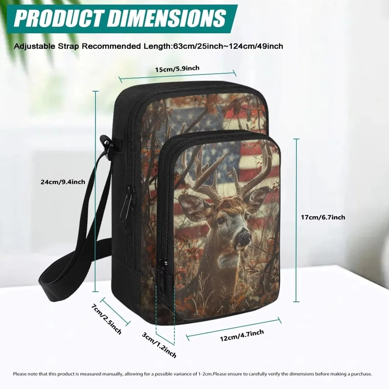Uourmeti Crossbody Purse Bags for Women Travel Shoulder Bag Small Messenger Bag