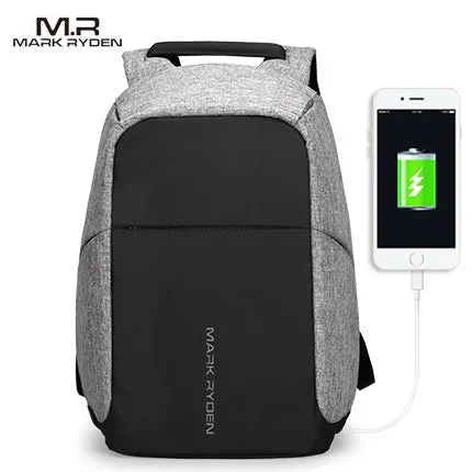 USB Charging 15inch Laptop Backpacks  Fashion Travel Backpack