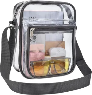 USPECLARE Clear Purse Bag for Stadium Events Clear Messenger Bag for Men and Women