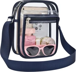USPECLARE Clear Purse Bag for Stadium Events Clear Messenger Bag for Men and Women