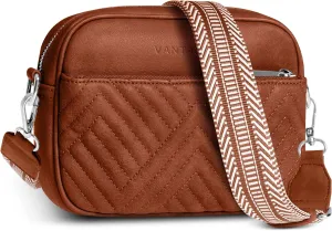 Vantamo Crossbody Bags For Women with Adjustable Strap, Premium PU Leather Purses for Women, Anti-Pickpocket Clip & Gift Box