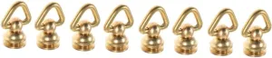 Veemoon 3sets DIY Purse Hardware Metal Rivet Studs Screw Back Rivets Triangle Ring Buckles Leather Craft Fasteners 2pcs*3