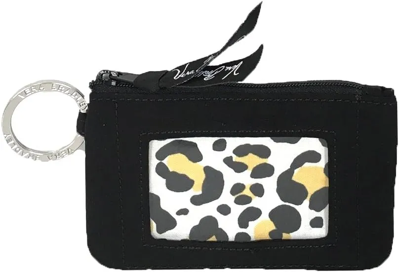 Vera Bradley Zip ID Case, Classic Black, Small