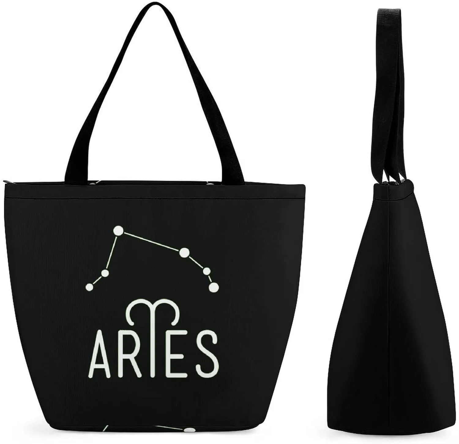 Virgo Constellation Women's Shopping Grocery Tote Bag Handbags Large Shoulder Bags Work Business Travel
