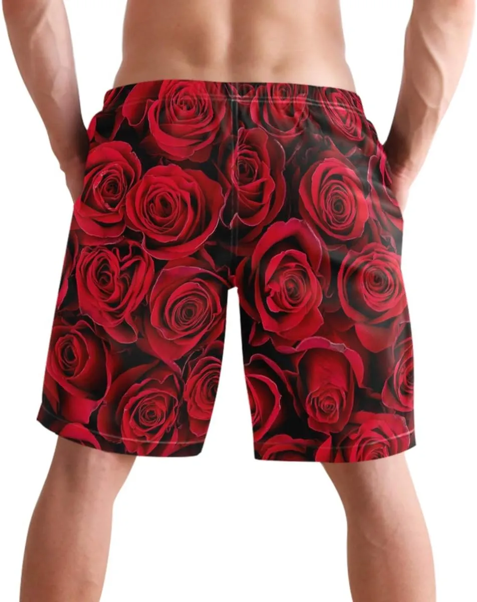 visesunny Men's Novelty Beach Shorts Quick Dry Swimwear Sports Running Swim Board Shorts