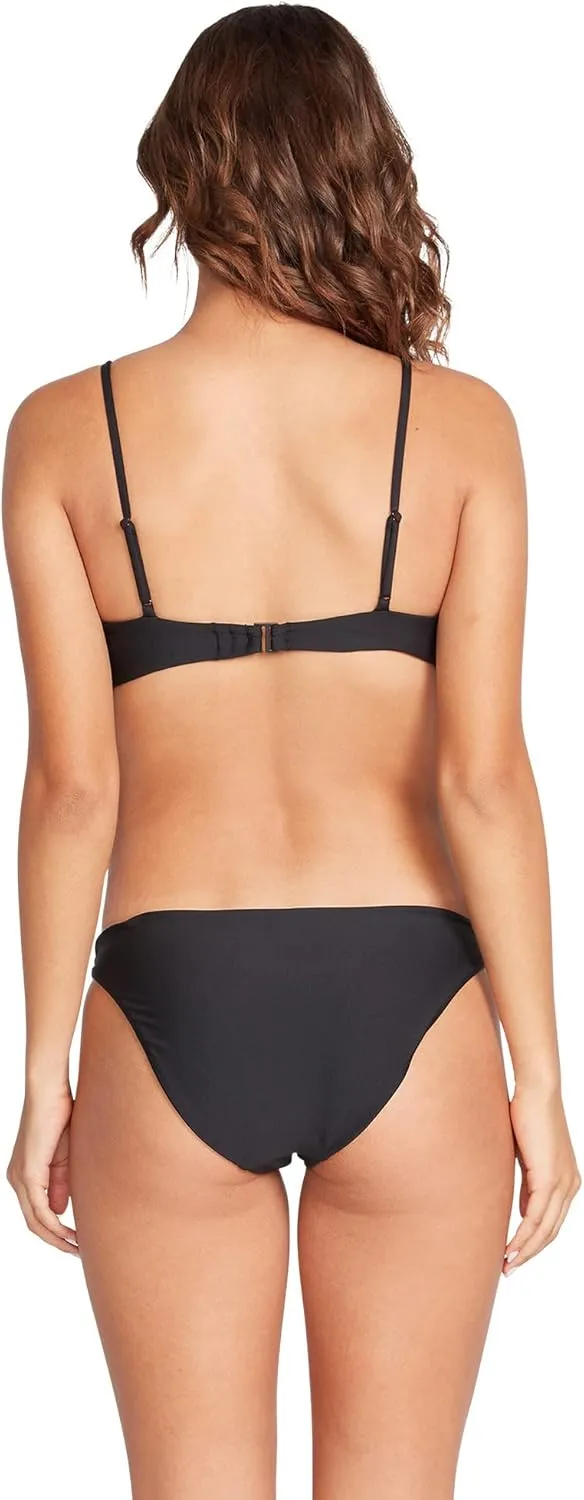 Volcom Women's Standard Simply Seemless V Neck Swimsuit Bikini Top