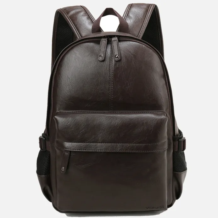 VORMOR Brand Men Backpack Leather School