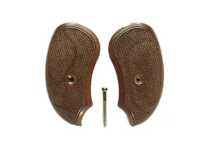 Walnut Checkered Bond Arms Derringer Grips X