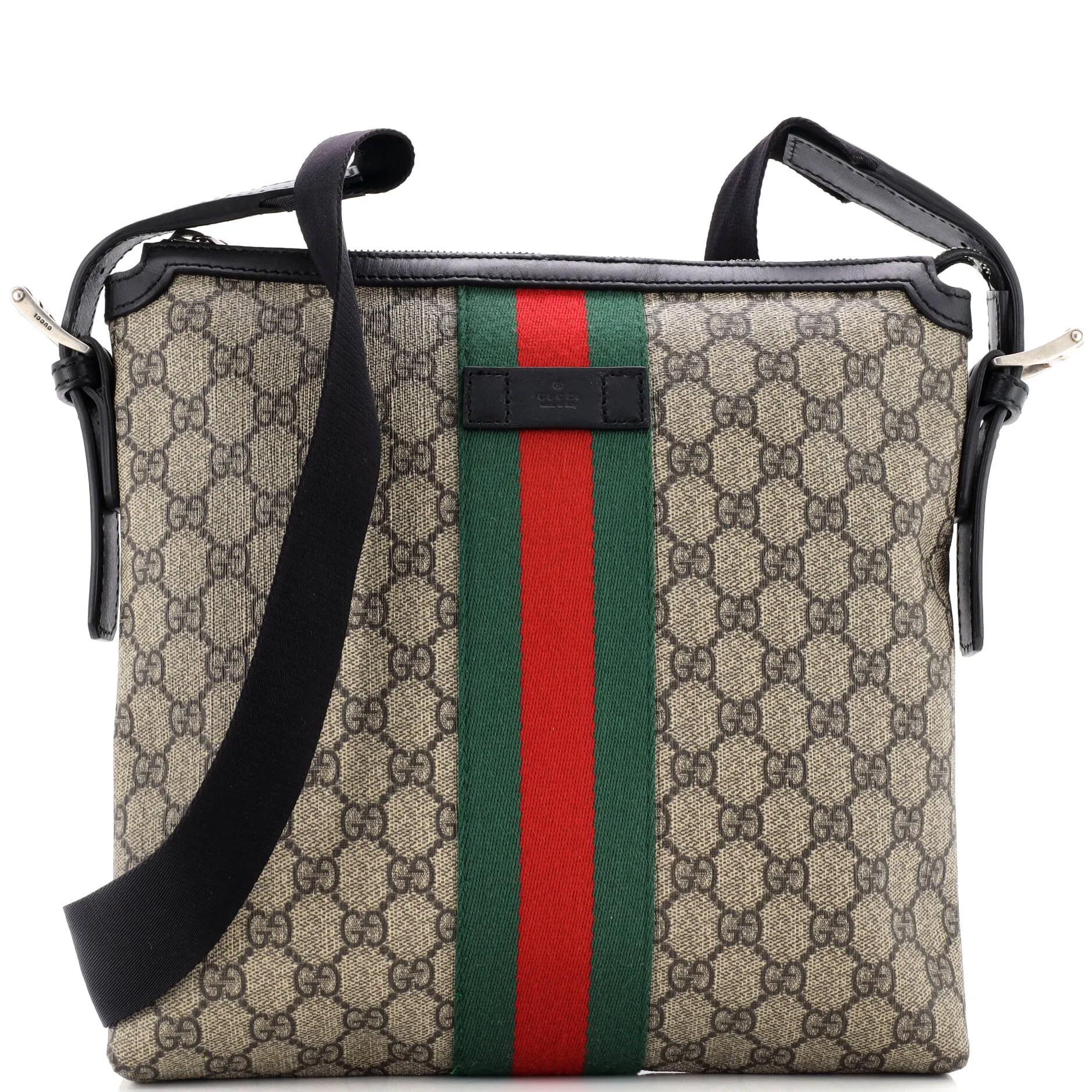 Web Messenger Bag GG Coated Canvas Medium