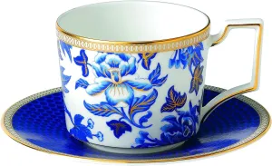 Wedgwood Hibiscus Teacup and Saucer