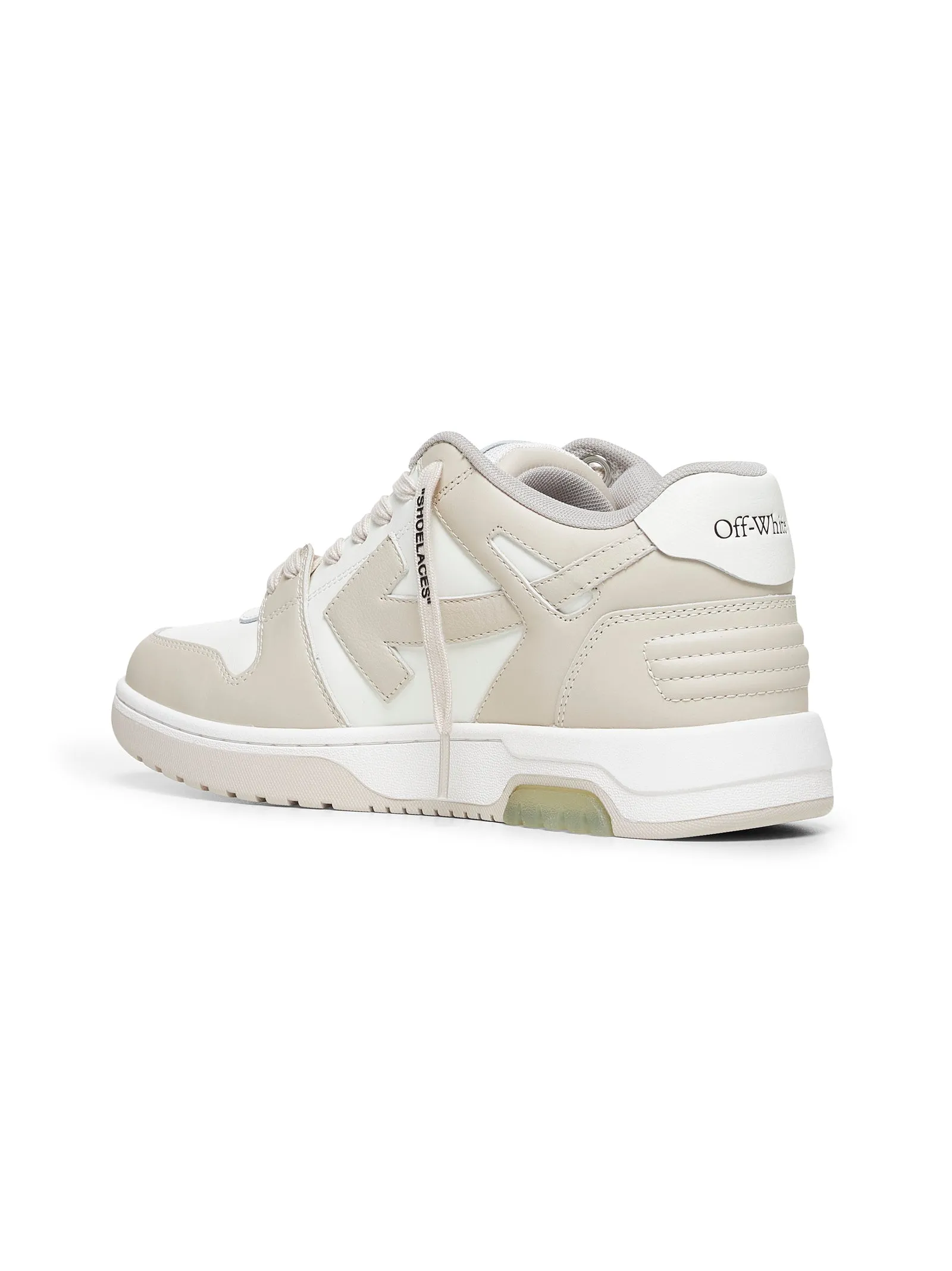 White and beige Out Of Office sneakers