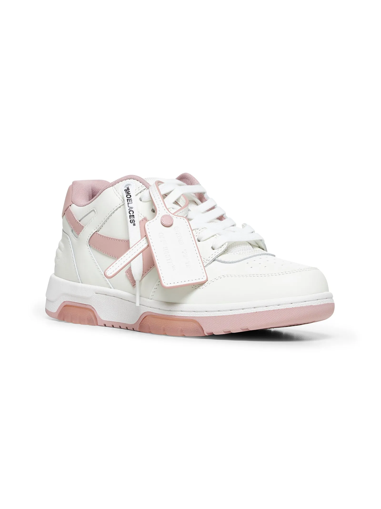 White and pink Out Of Office sneakers