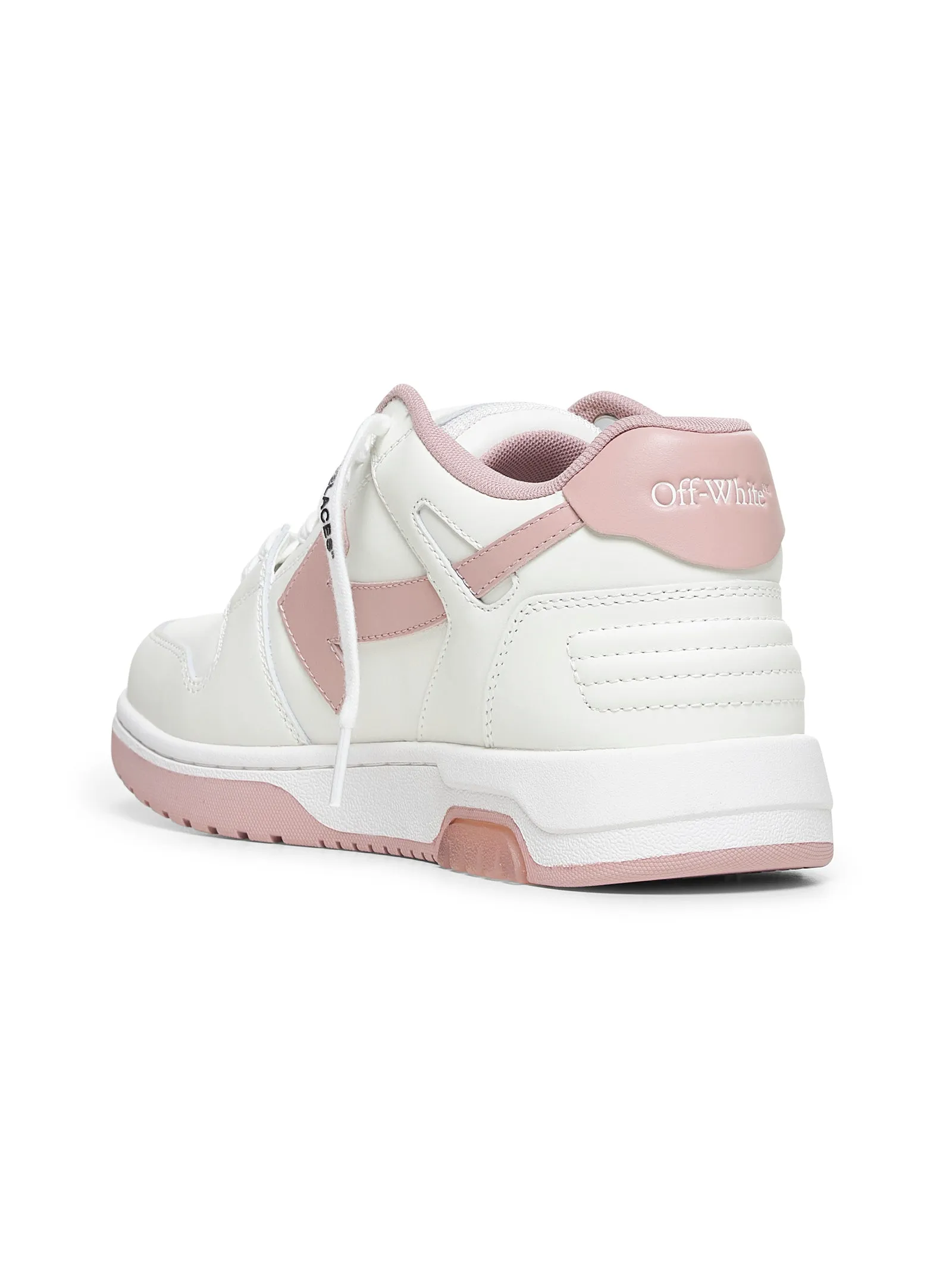 White and pink Out Of Office sneakers