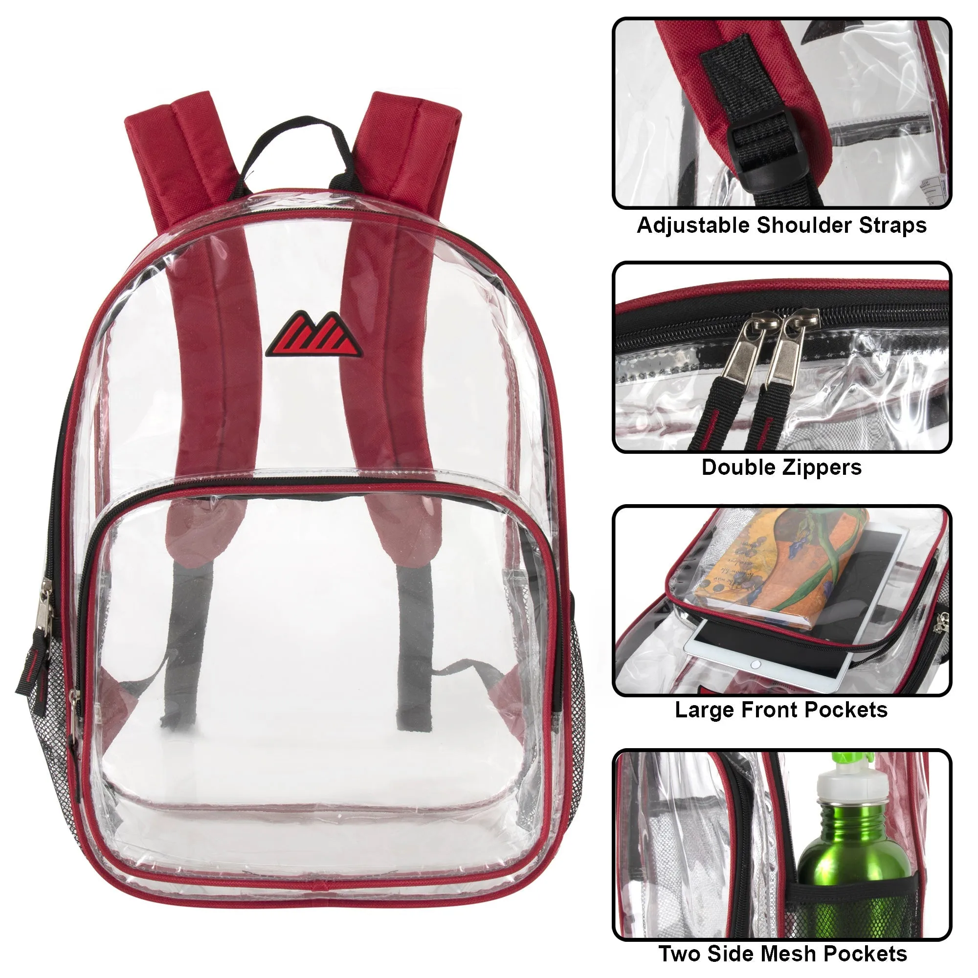 Wholesale 17 Inch Clear Backpack