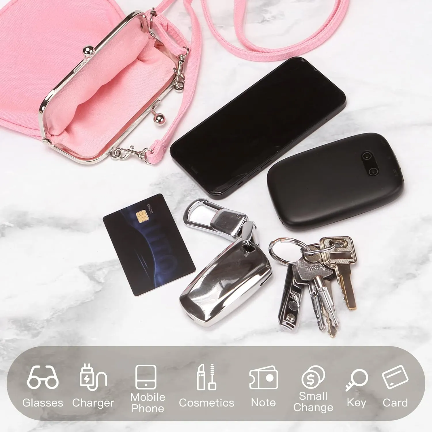 Wild & Bold Small Crossbody Bags For Women Cross Body Purses Mini Cell Phone Shoulder Bag