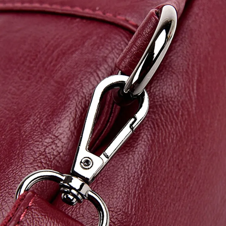 Women Anti-theft Leather Backpacks Ladies Backpacks(Purple)
