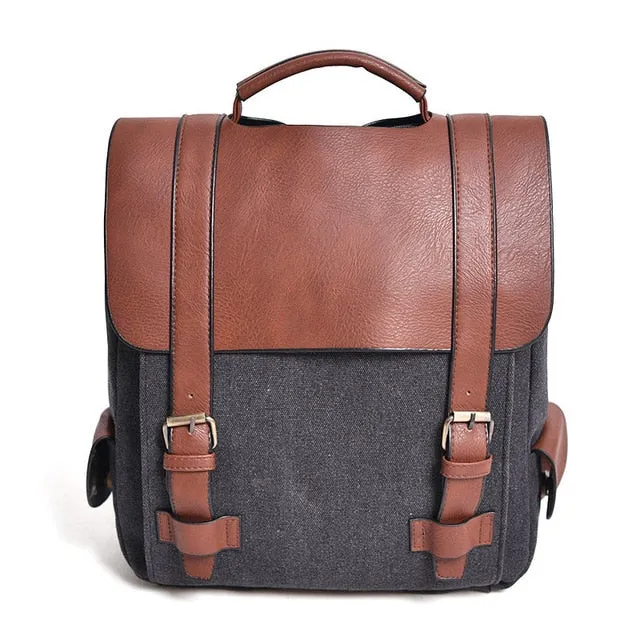 Women Canvas Backpacks For Teenage Girls School Bags