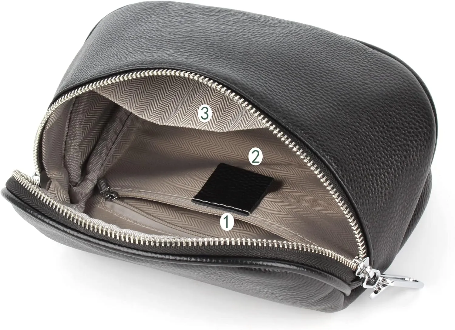 Women Girls Leather Fanny Pack Glitter Rhinestone Tassel Crossbody Shoulder Bag Rivet Chest Bag Fashion Waist Bag (7369 Black)