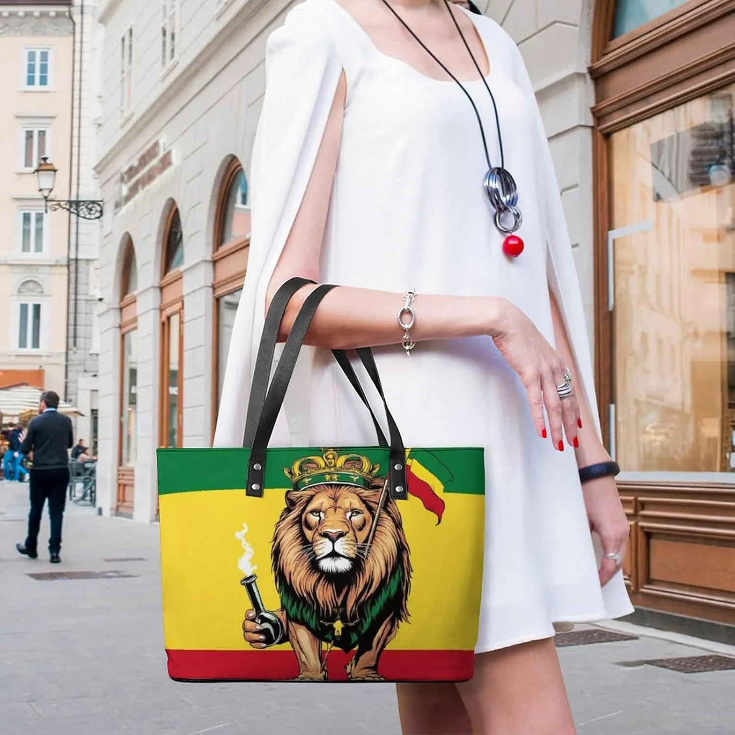 Women Tote Bags Handbags PU Leather Shoulder Casual Handbags
