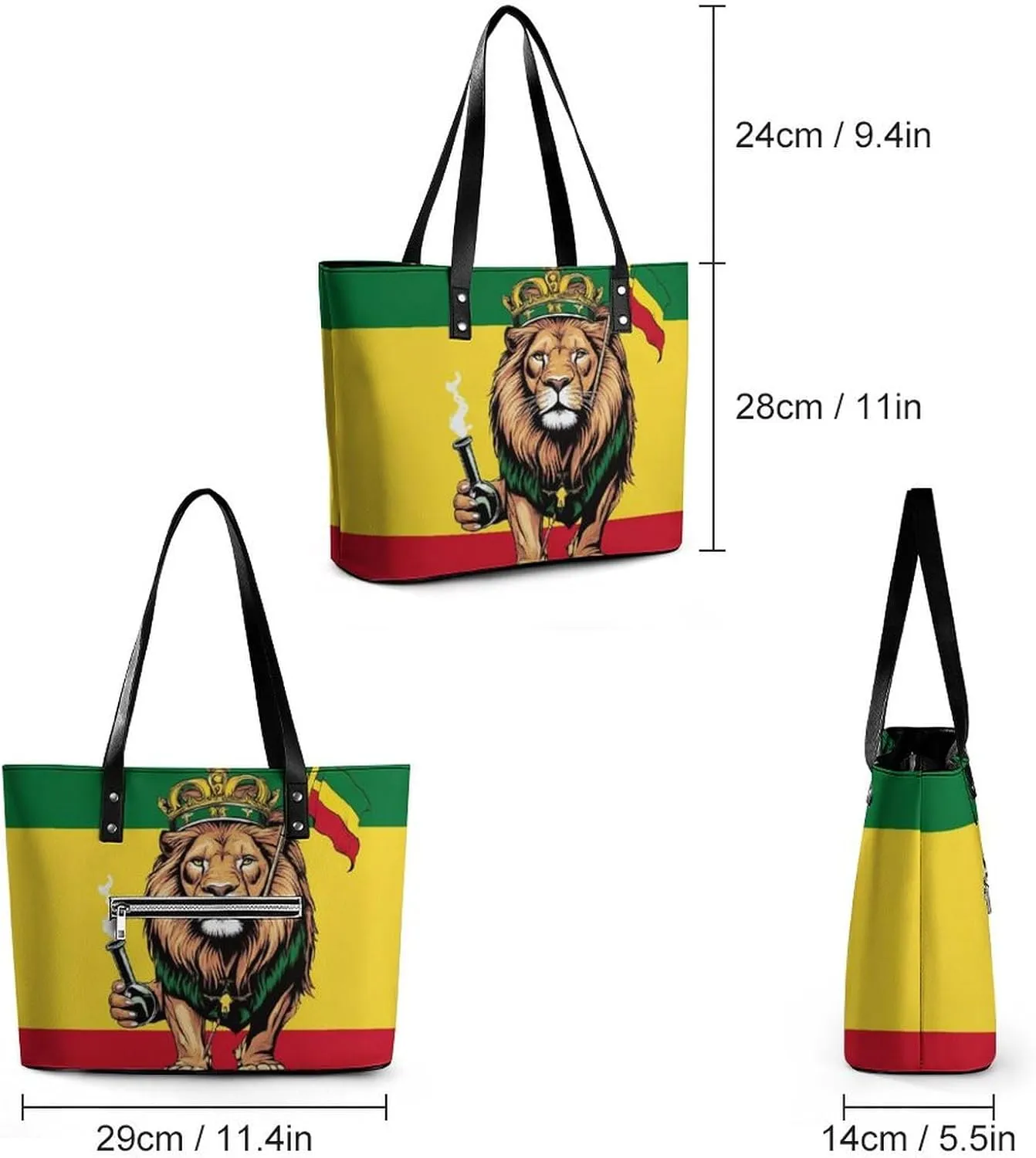 Women Tote Bags Handbags PU Leather Shoulder Casual Handbags
