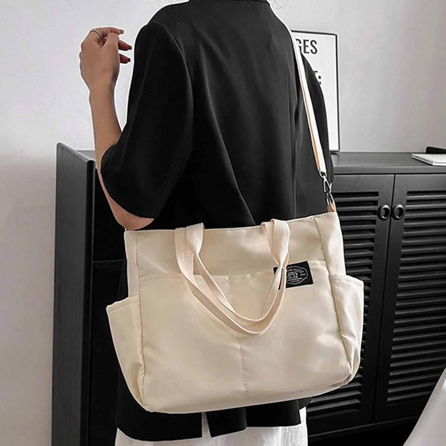 Women water proof Messenger Bags Nylon Solid Tote bag Preppy Style Crossbody Bags With Zipper