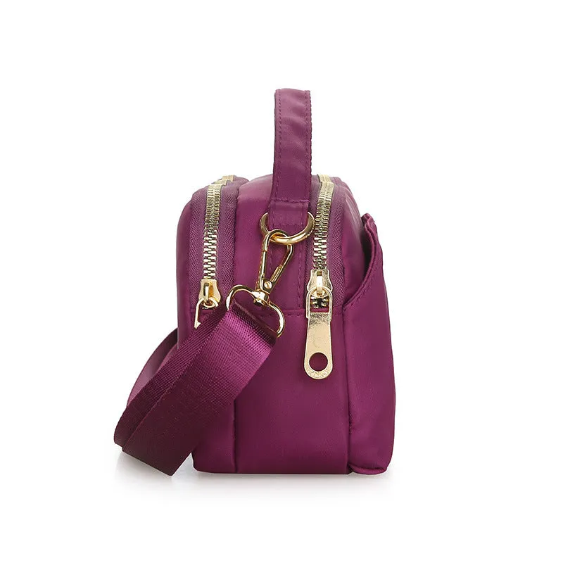 Women's Cloth Solid Color Large Capacity Crossbody Bags