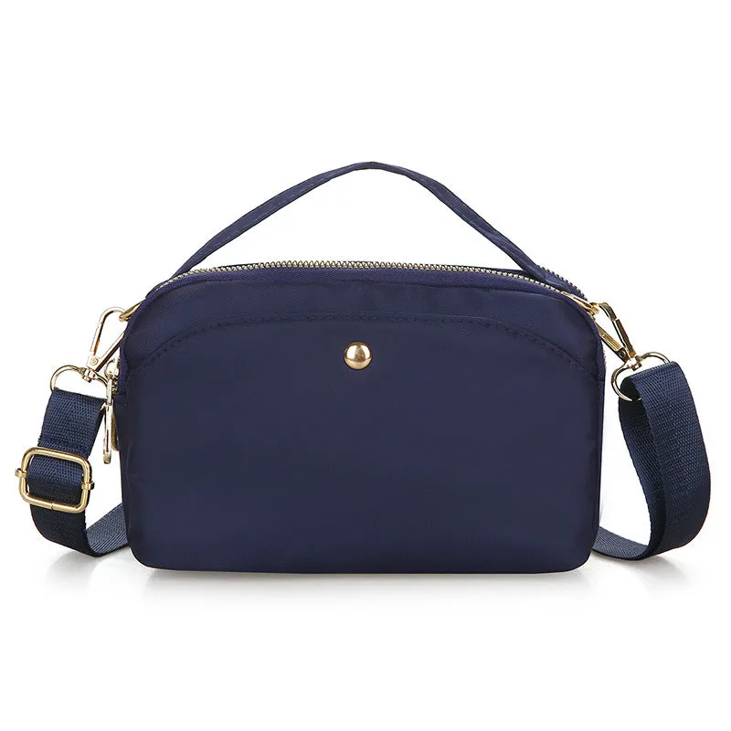 Women's Cloth Solid Color Large Capacity Crossbody Bags