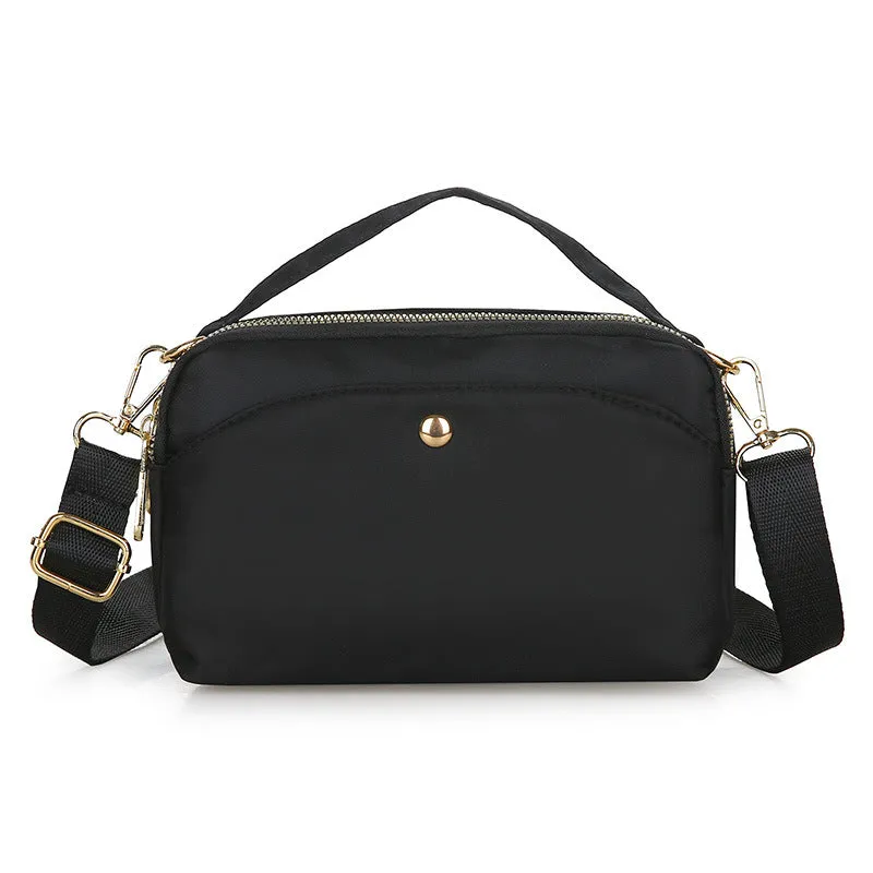 Women's Cloth Solid Color Large Capacity Crossbody Bags