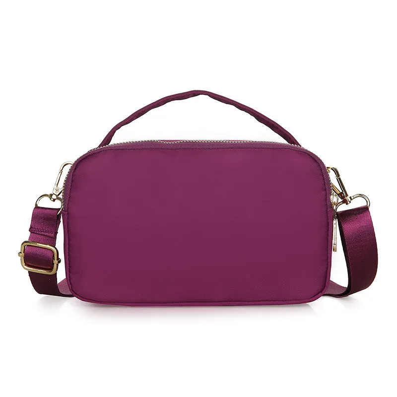 Women's Cloth Solid Color Large Capacity Crossbody Bags