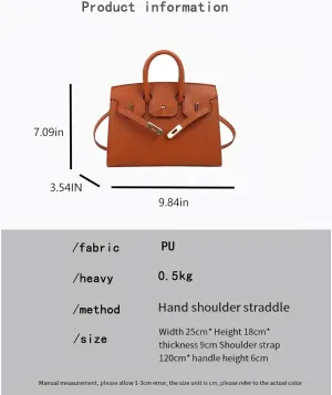 Women's Commuter Handbags Solid Color Shoulder Bag With Adjustable Crossbody Bags Latch Purses