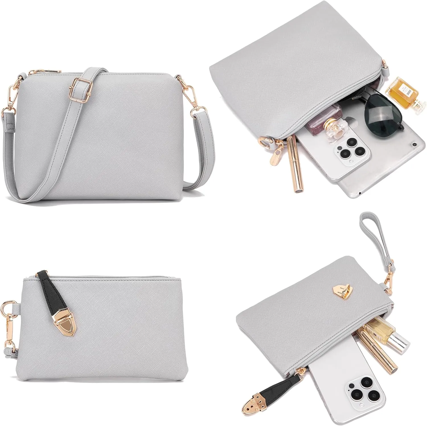 Women's Fashion Handbags Tote Bags Shoulder Bag Top Handle Satchel Purse Set 4pcs
