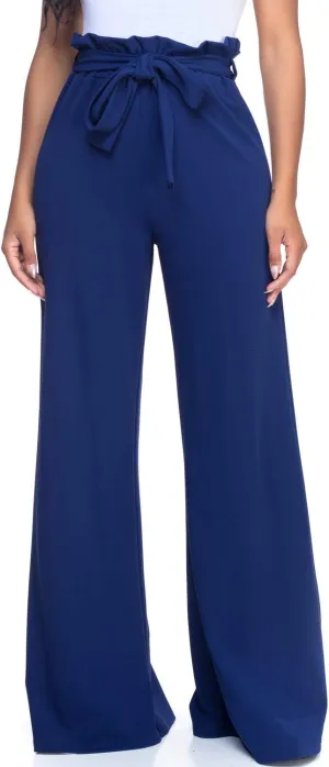 Women's Junior Plus J2 Love Paperbag Wide Leg Pants