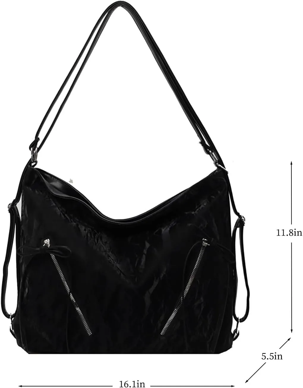 women's Large Capacity Purses and Handbags trendy Sweet Bowknot Shoulder Bags Adjustable Strap Handbag crossbody bags