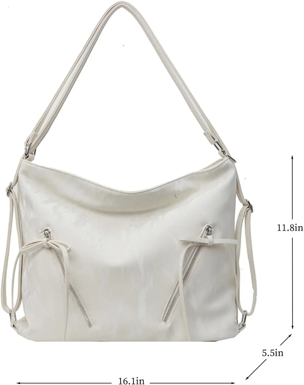 women's Large Capacity Purses and Handbags trendy Sweet Bowknot Shoulder Bags Adjustable Strap Handbag crossbody bags